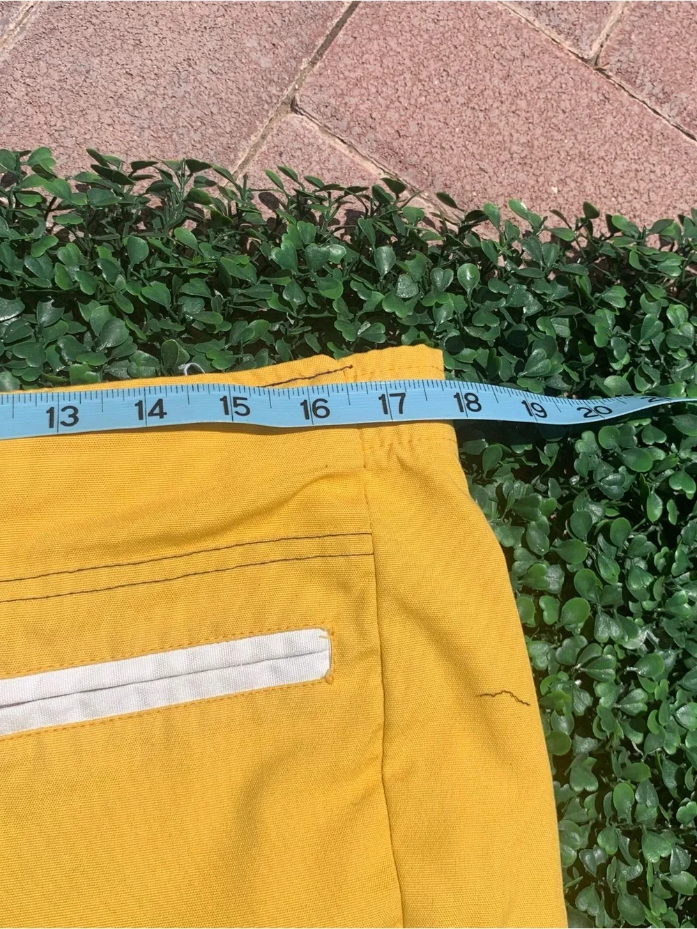 Vintage 70s John Weitz vibrant yellow summer beachwear poolside casual shorts